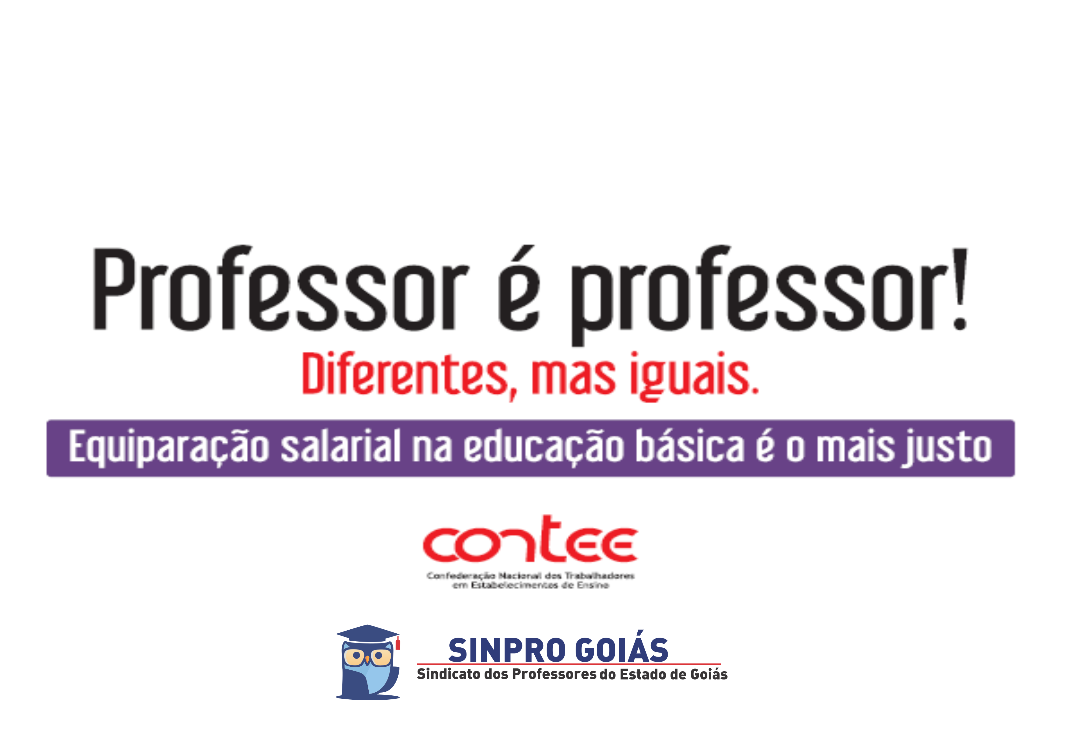 Contee lança campanha nacional pela equiparação salarial na educação básica