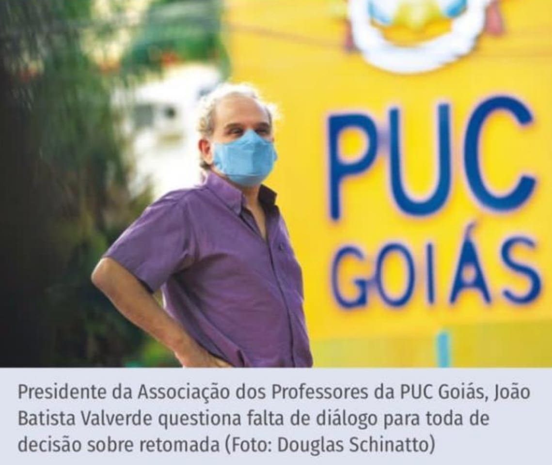 VOLTA ÀS AULAS NA PUC-GOIÁS ENFRENTA RESISTÊNCIA DE ALUNOS E PROFESSORES