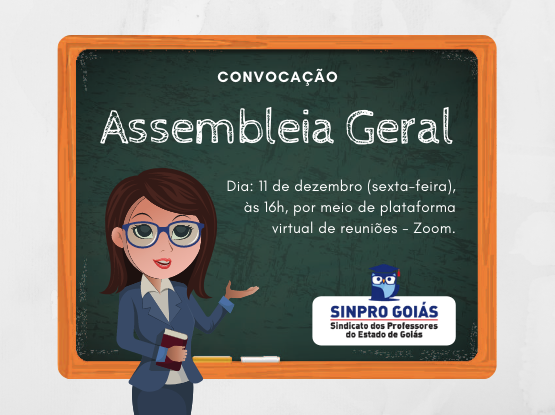 CONVOCAÇÃO | ASSEMBLEIA GERAL EXTRAORDINÁRIA PARA O DIA 11/12