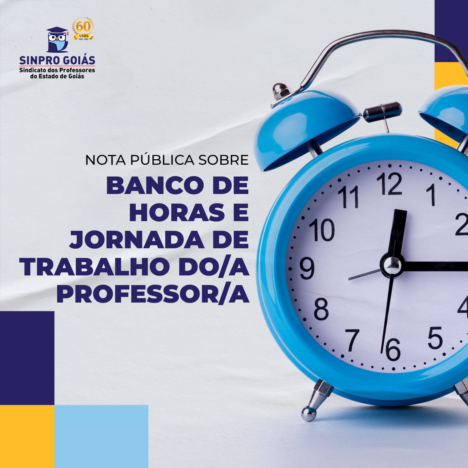 NOTA PÚBLICA SOBRE BANCO DE HORAS E JORNADA DE TRABALHO DO/A PROFESSOR/A