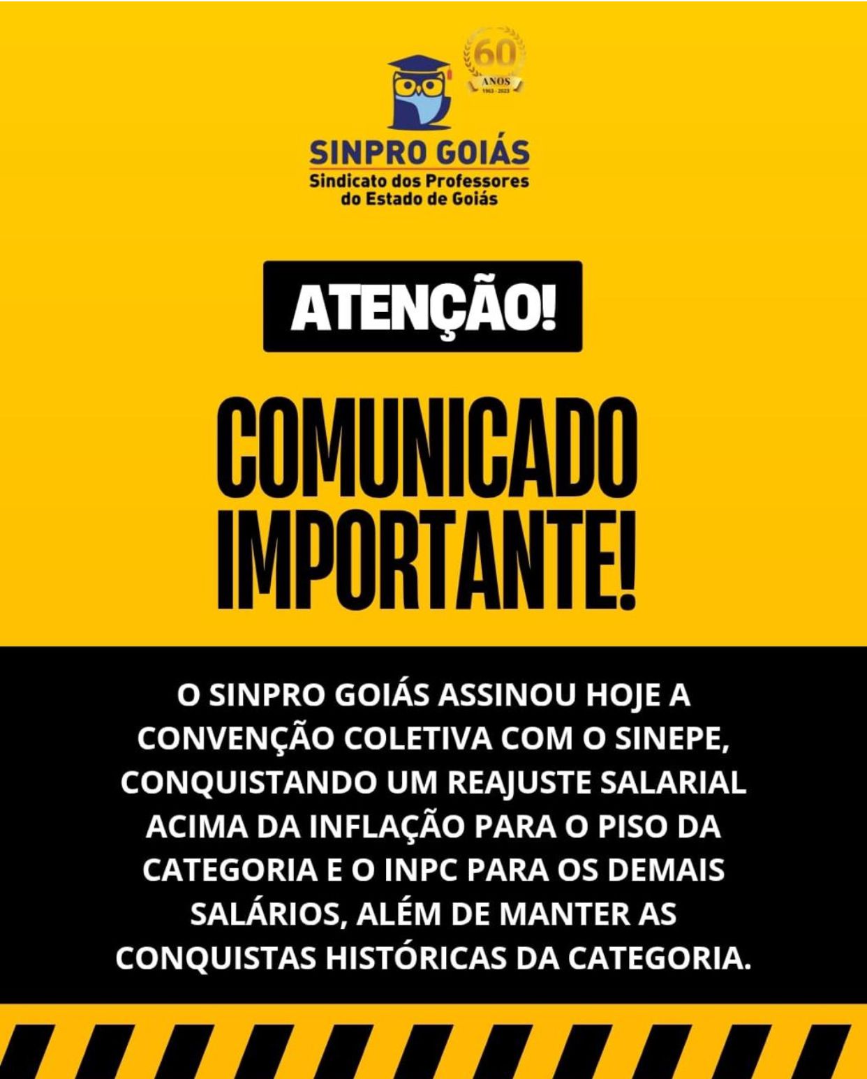 COMUNICADO AOS PROFESSORES E PROFESSORAS DA REDE PARTICULAR DE ENSINO DE APARECIDA DE GOIÂNIA E INTERIOR