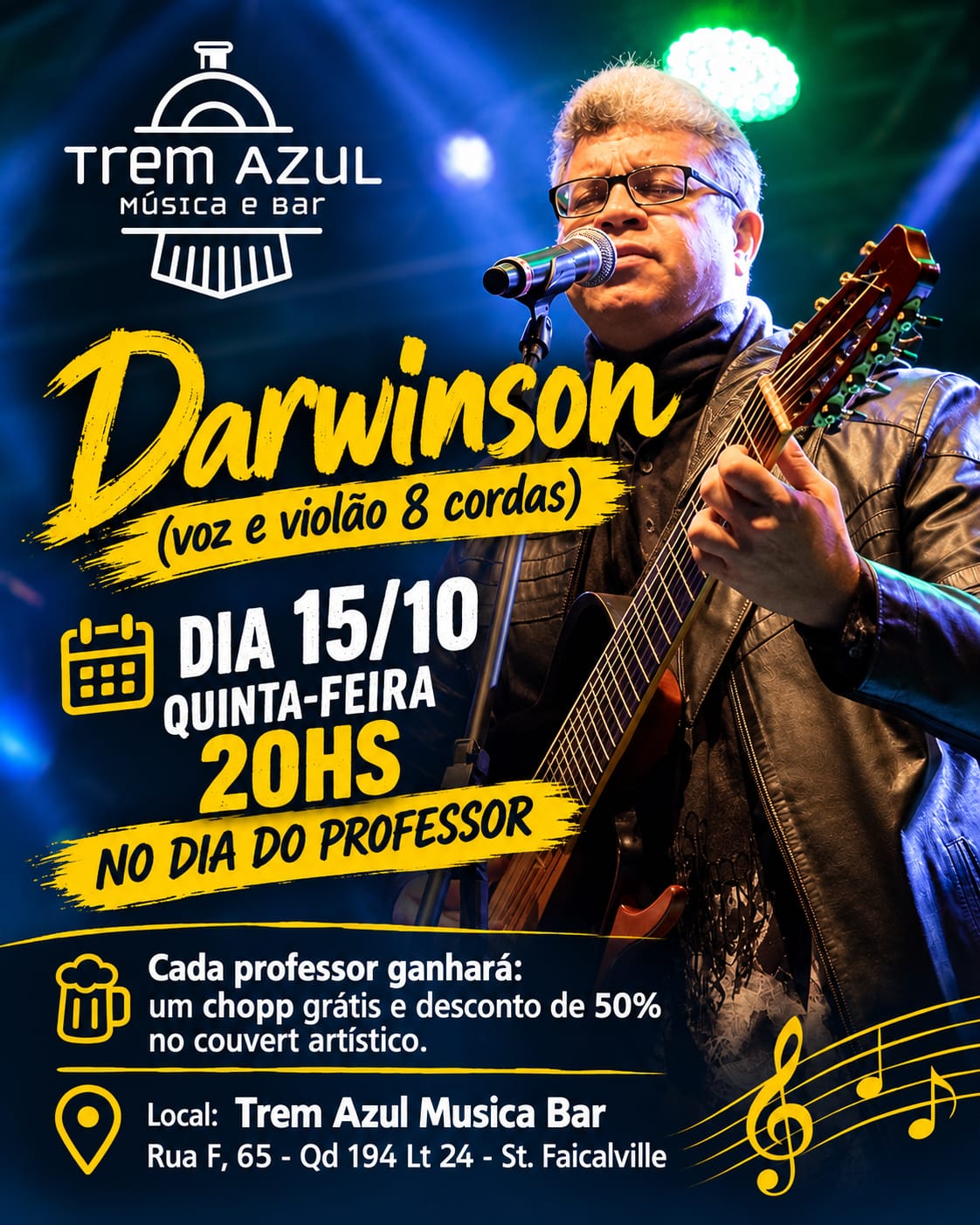 Show com Darwinson (Voz e Violão 8 Cordas)